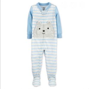 Carter’s striped bear pocket toddler 1 pcs footie